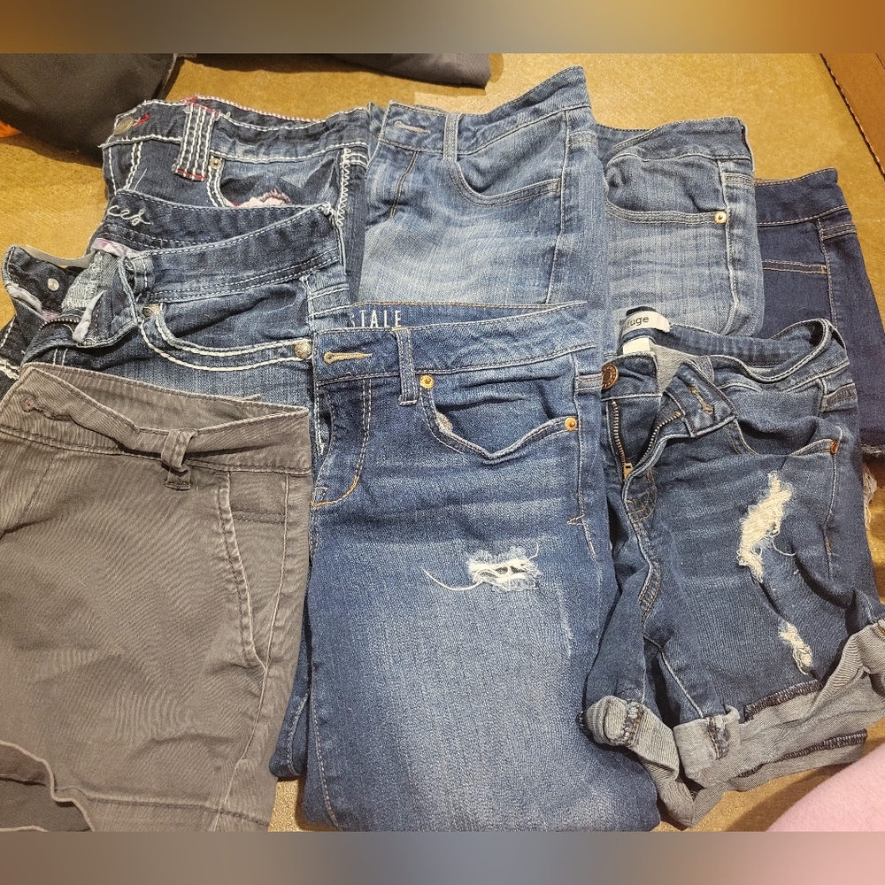 Juniors jean shorts
